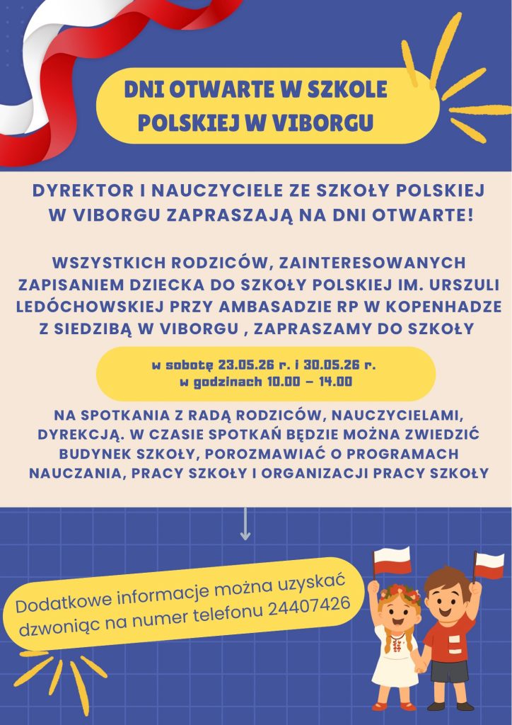 Dni otwarte w Szkole Polskiej w Viborgu